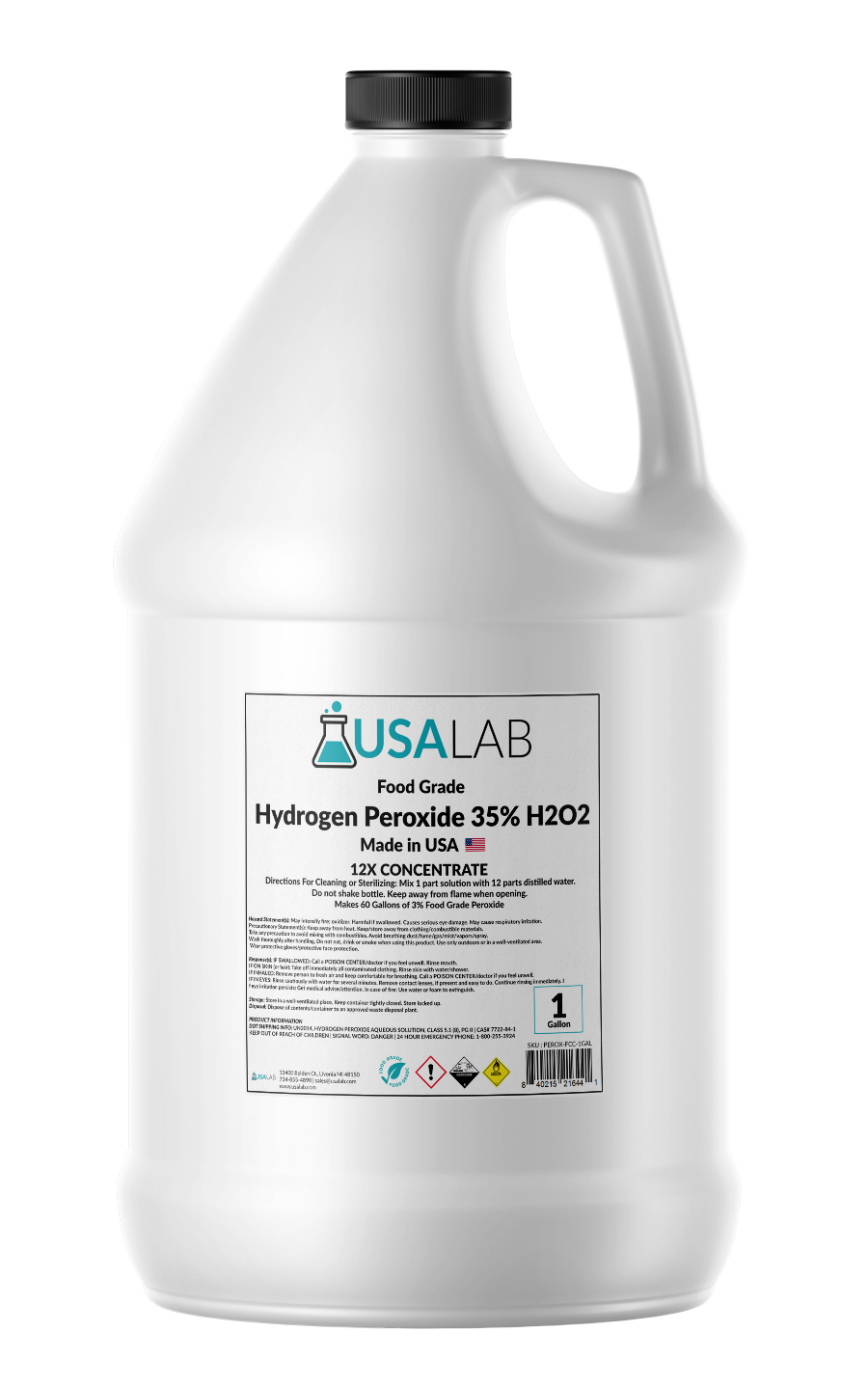 Is your "USA Lab Hydrogen Peroxide 35% H2O2" suitable for treating drinking water.