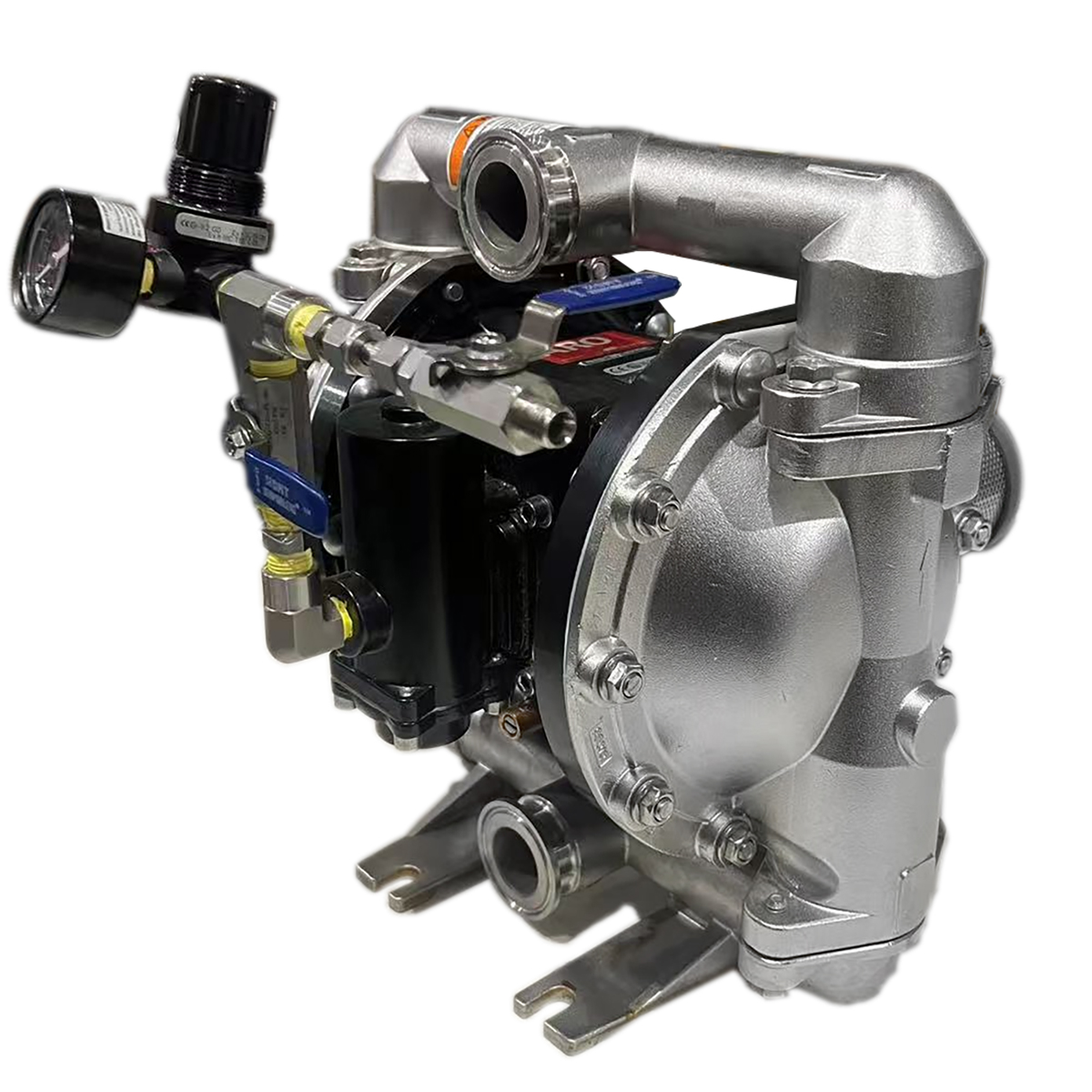 ARO Diaphragm Fluid Transfer Pump, 1" (Constructed of Stainless & Santoprene) - USED Questions & Answers