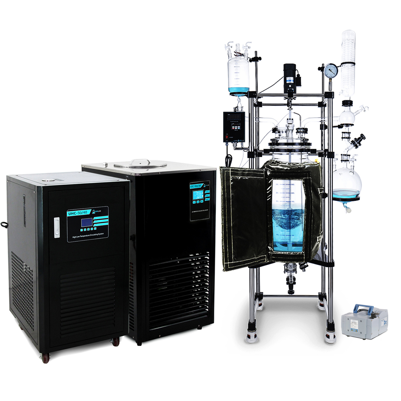 USA Lab 100L Single Jacketed Glass Reactor Turnkey System (Optional ETL Certification to UL and CSA Standards for Reactor) Questions & Answers