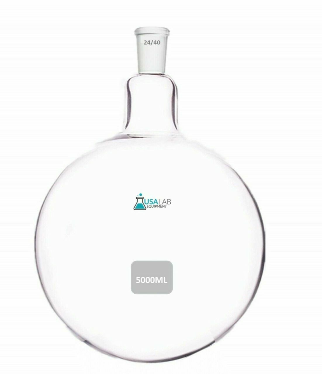 5000mL / 5L Round Bottom Receiving Flask - 1 neck 24/40 Questions & Answers