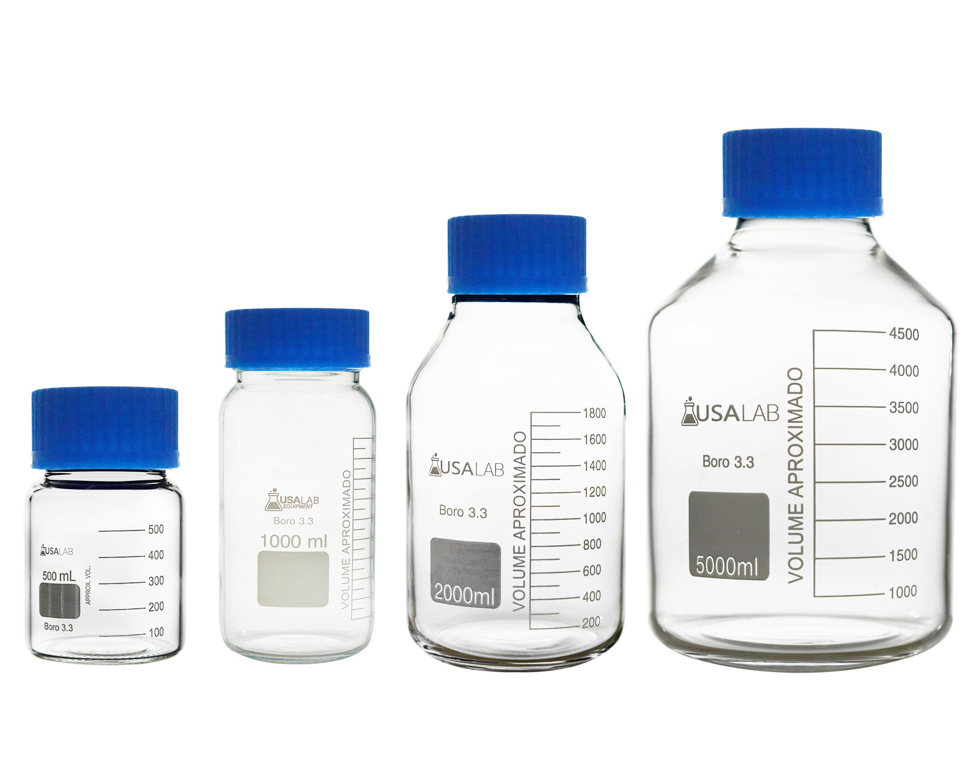 What is the name for a 5L USA Lab GL80 Wide Mouth Storage Bottle?