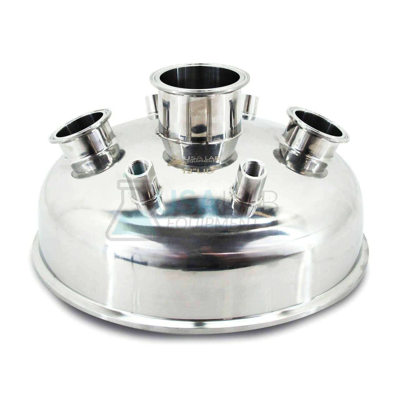 12" Hemispherical Lid 2x 2" Tri-Clamp 1x 3" Tri-Clamp 2x 1/4" FNPT 2x 1/2" FNPT Questions & Answers