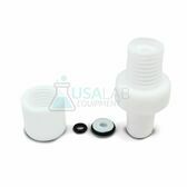 What are the opening size options for the USA Lab 24/40 PTFE Thermometer adapter?