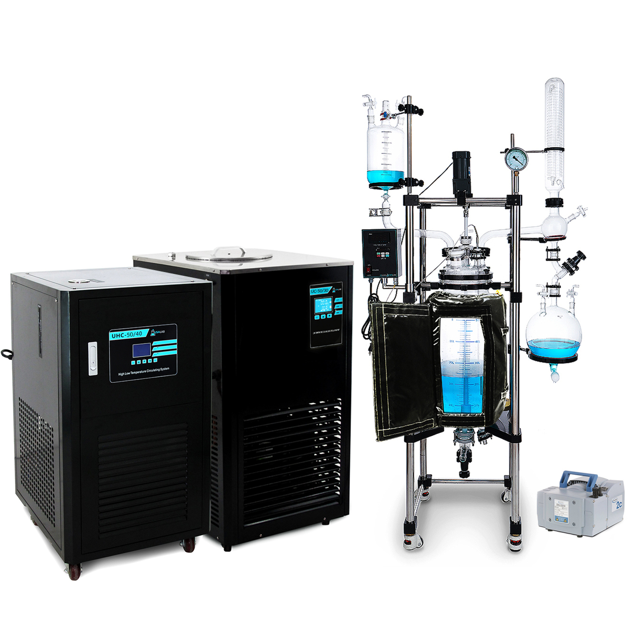 USA Lab 50L Single Jacketed Glass Reactor Turnkey System ( ETL Certified to UL and CSA Standards for Reactor) Questions & Answers