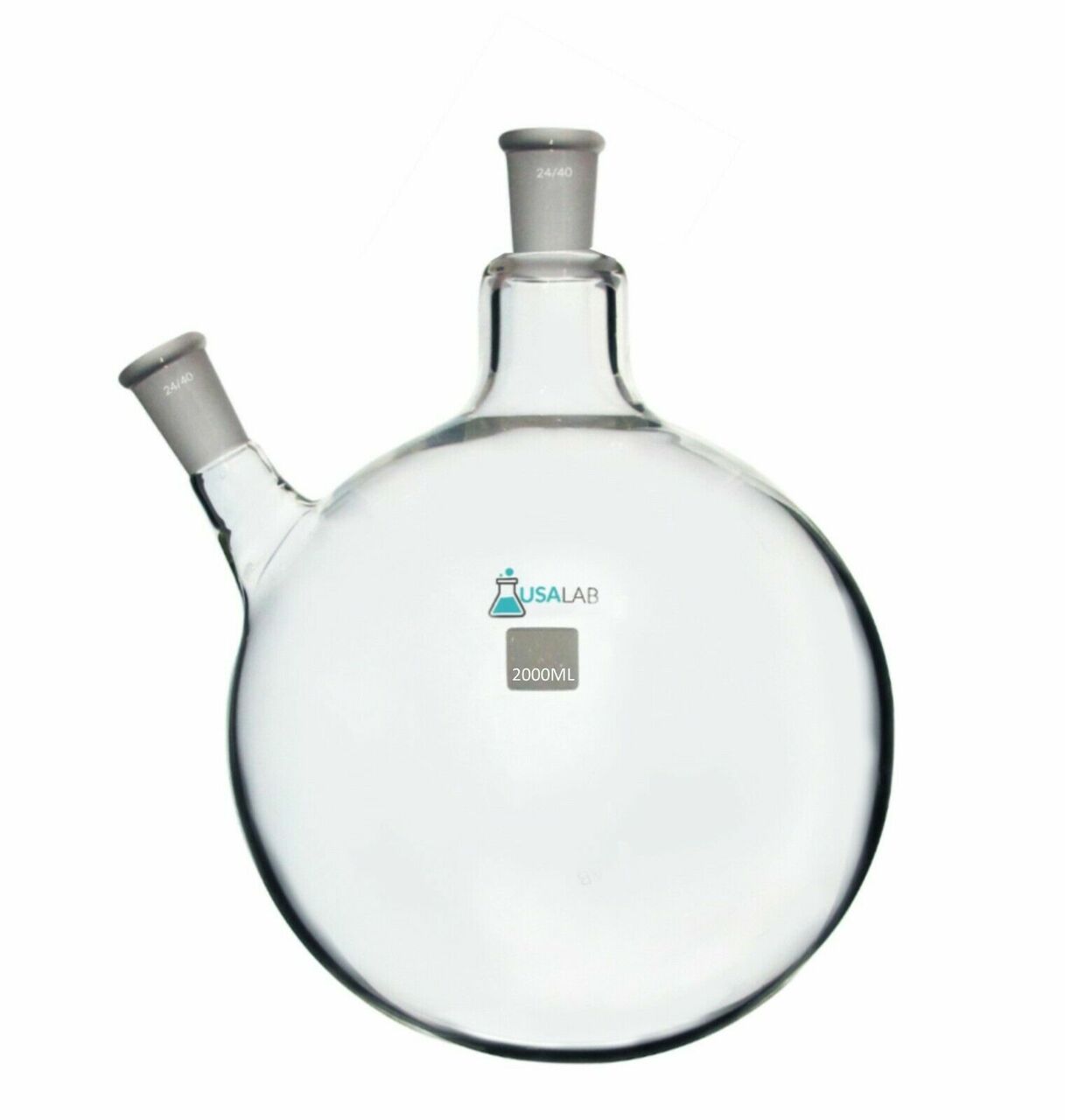 2L Round Bottom Receiving Flask - 2 neck 24/40 2000ML Questions & Answers