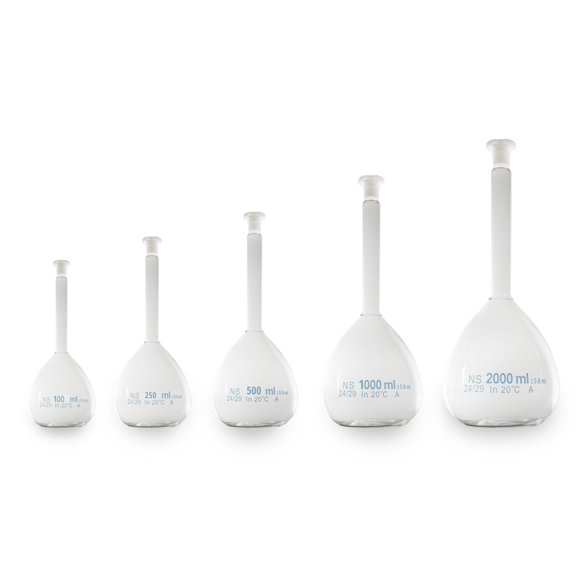USA Lab Volumetric Flasks - 100mL, 250mL, 500mL, 1L & 2L Questions & Answers