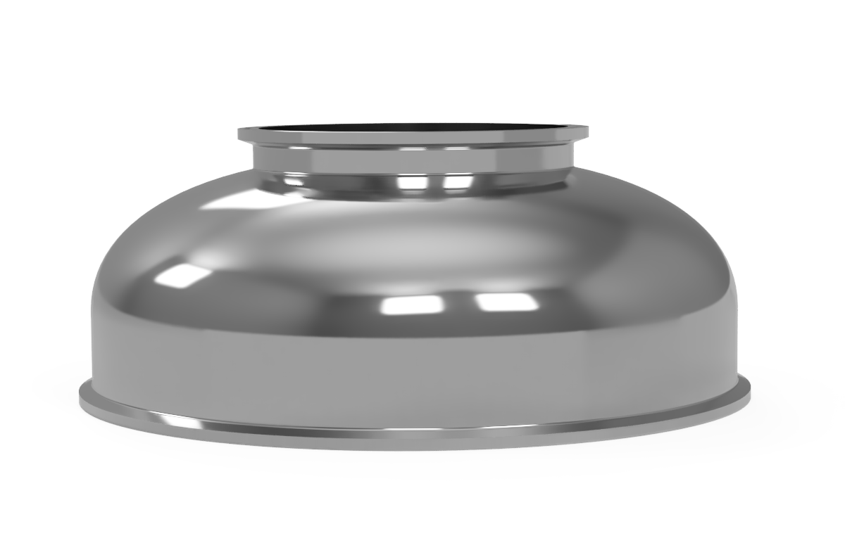 looking for a conical reducer/ funnel that has a 3" triclamp connector to 8"