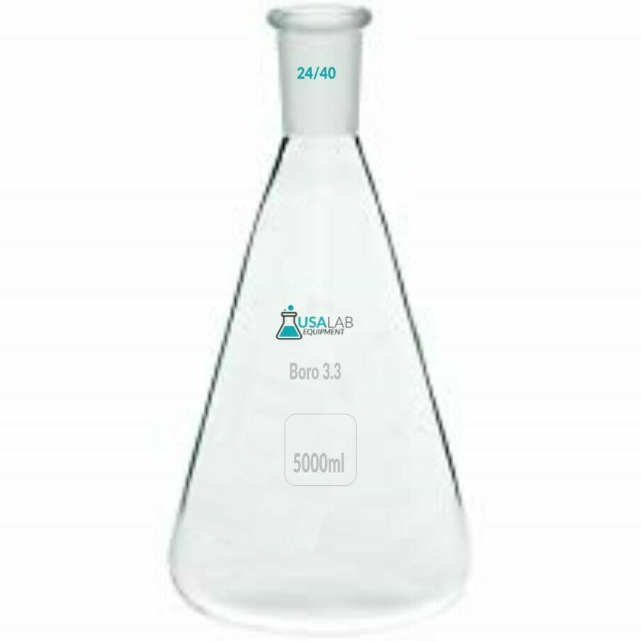 USA Lab 5000ML Erlenmeyer Flask 24/40 Borosilicate 3.3 Questions & Answers